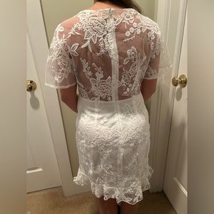 Never worn white dress